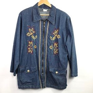 VINTAGE SAINT GERMAIN DENIM JACKET size 1X